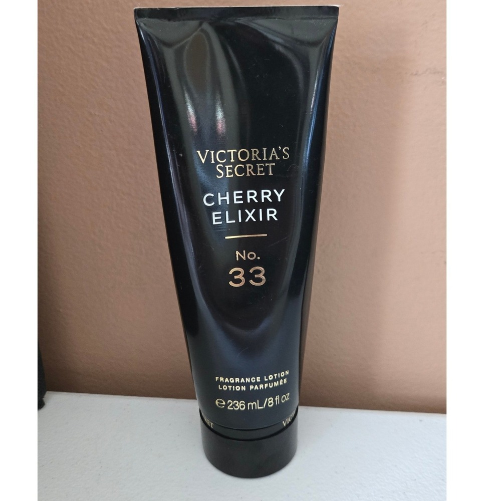 Victoria's Secret Cherry Elixir No.33 Scented Lotion 8oz Black Cherry Amber Read